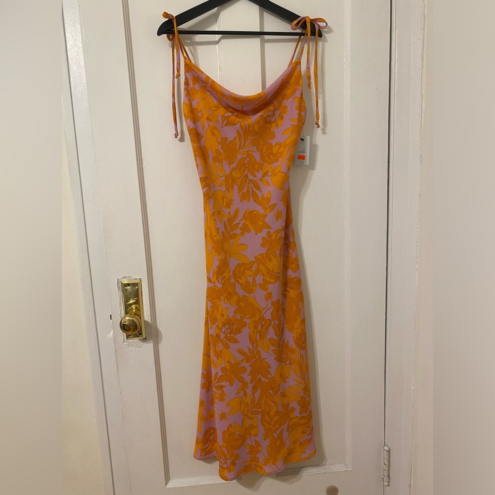 Floral cowl neck dress - medium